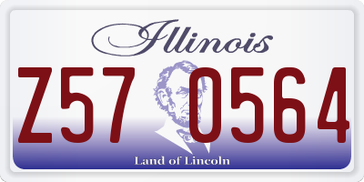 IL license plate Z570564