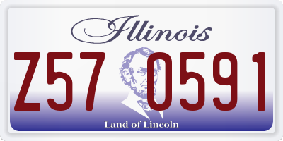 IL license plate Z570591