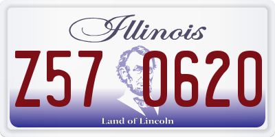 IL license plate Z570620