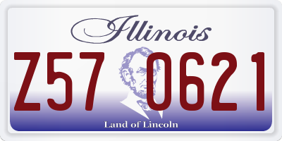 IL license plate Z570621