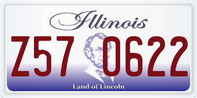 IL license plate Z570622
