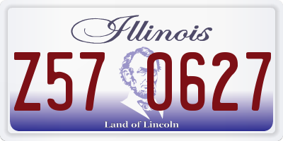 IL license plate Z570627