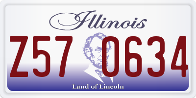IL license plate Z570634