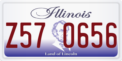 IL license plate Z570656