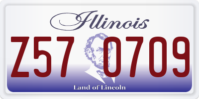IL license plate Z570709