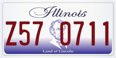 IL license plate Z570711