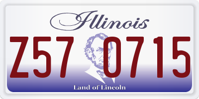 IL license plate Z570715