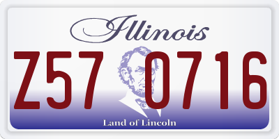 IL license plate Z570716