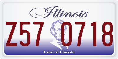 IL license plate Z570718