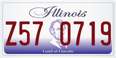 IL license plate Z570719