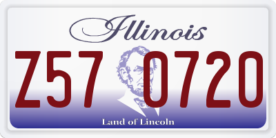 IL license plate Z570720