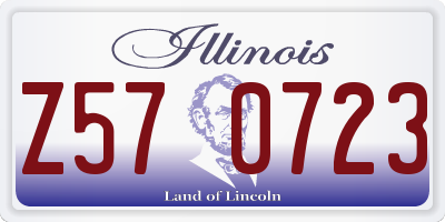 IL license plate Z570723