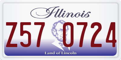 IL license plate Z570724