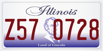 IL license plate Z570728