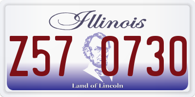 IL license plate Z570730