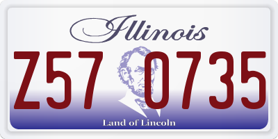 IL license plate Z570735