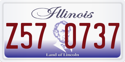 IL license plate Z570737