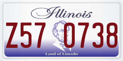 IL license plate Z570738