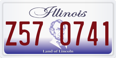 IL license plate Z570741