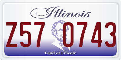 IL license plate Z570743