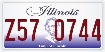 IL license plate Z570744
