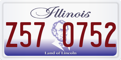 IL license plate Z570752