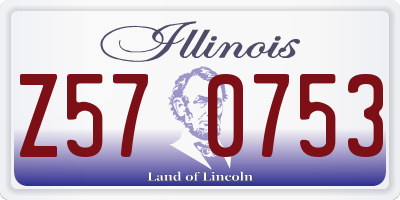IL license plate Z570753