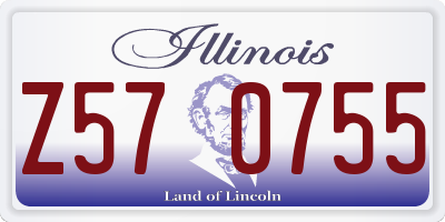 IL license plate Z570755
