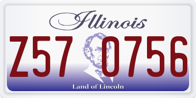IL license plate Z570756