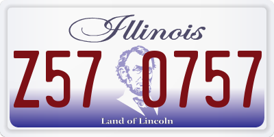 IL license plate Z570757