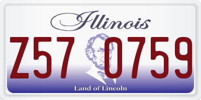 IL license plate Z570759