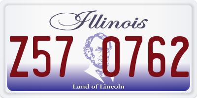 IL license plate Z570762