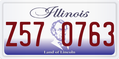 IL license plate Z570763