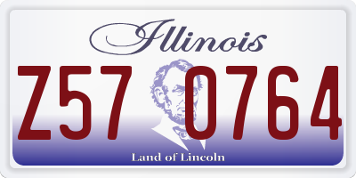 IL license plate Z570764