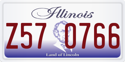 IL license plate Z570766