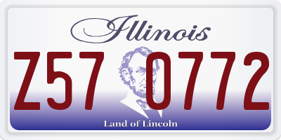 IL license plate Z570772