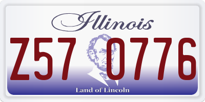 IL license plate Z570776