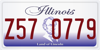 IL license plate Z570779