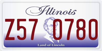 IL license plate Z570780