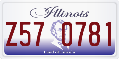 IL license plate Z570781