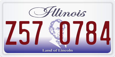 IL license plate Z570784