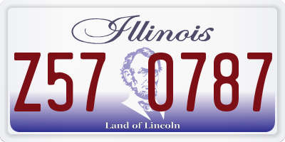 IL license plate Z570787