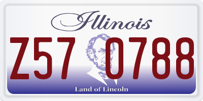 IL license plate Z570788