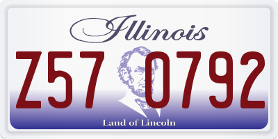 IL license plate Z570792