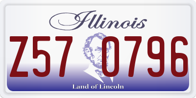 IL license plate Z570796