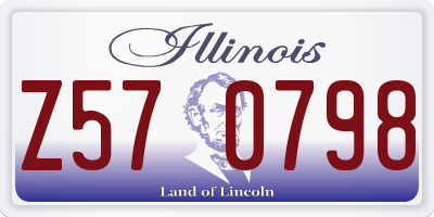 IL license plate Z570798