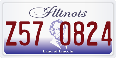 IL license plate Z570824