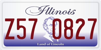 IL license plate Z570827