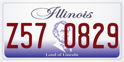 IL license plate Z570829