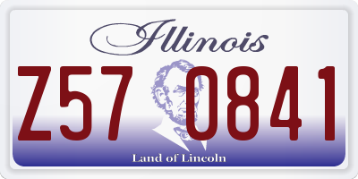 IL license plate Z570841